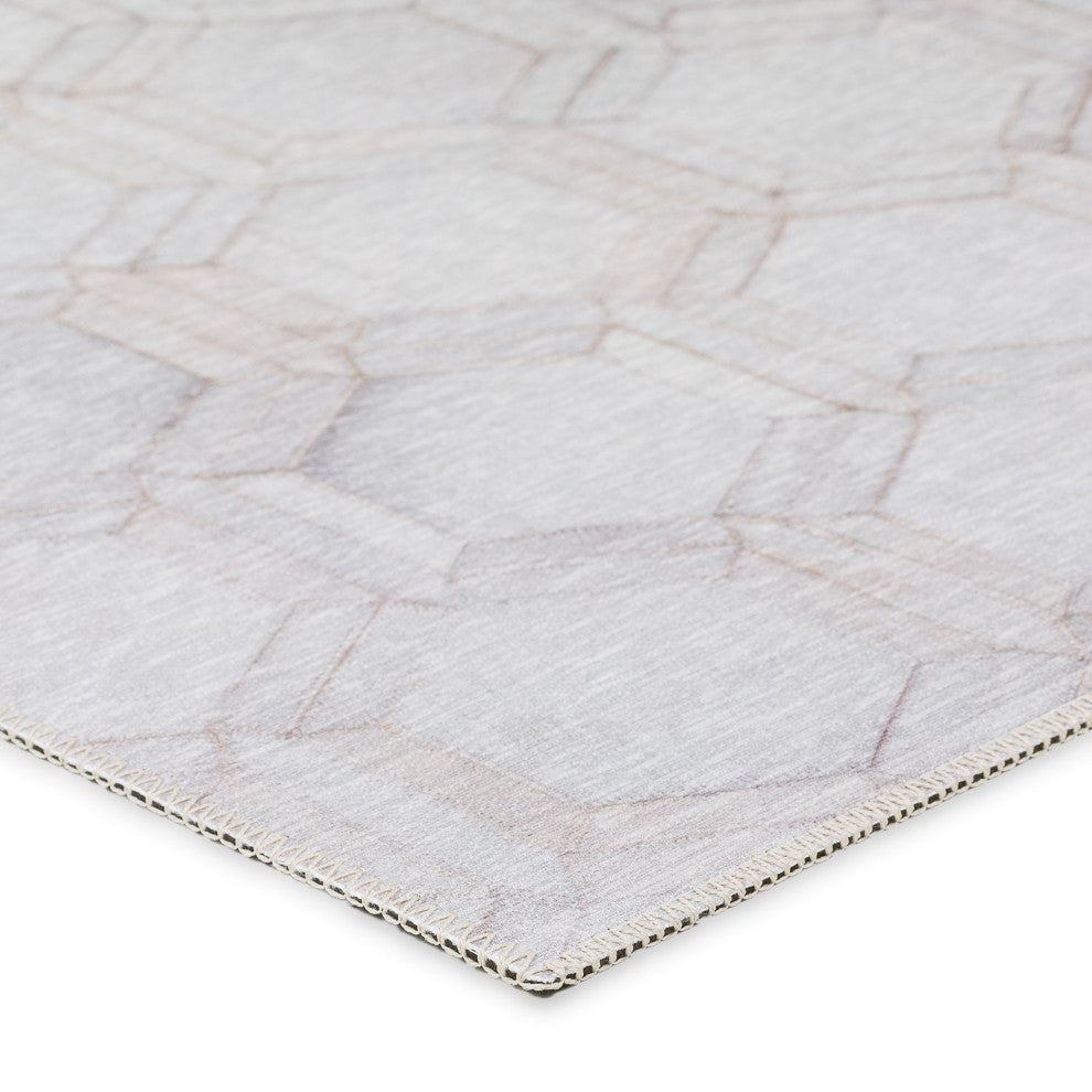 Indoor/Outdoor Stetson SS1 Linen Machine Washable 10' x 10' Round Rug