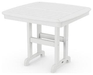 Polywood Nautical 37" Dining Table, White