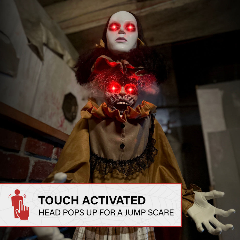 Lifesize Animatronic Haunted Woman, Lights and Sound