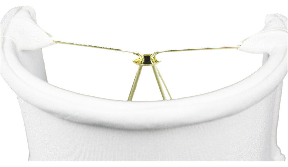 Down White Clip-On Sconce Shell Lampshade