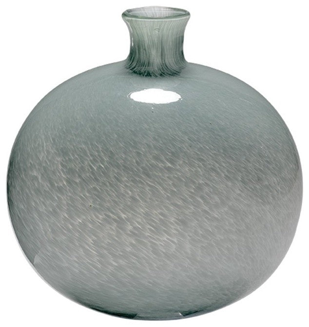 Minx Decorative Vases in Gray Glass, Set Of 2
