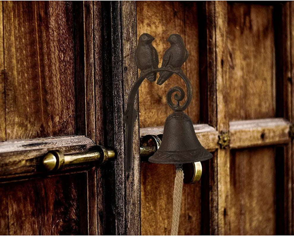 Cast Iron Love Birds Door Bell