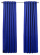 Solid Thermal Blackout Curtain Panels, Royal Blue, 84", Set of 2