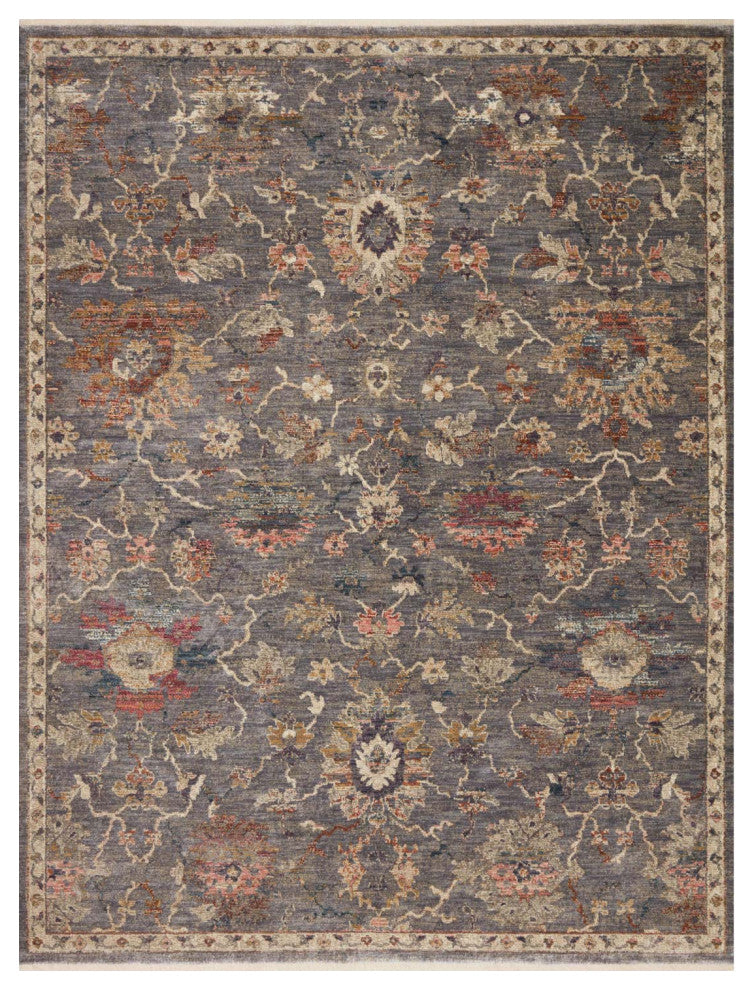 Giada GIA-03 Silver/Multi 5'x5' Round Area Rug