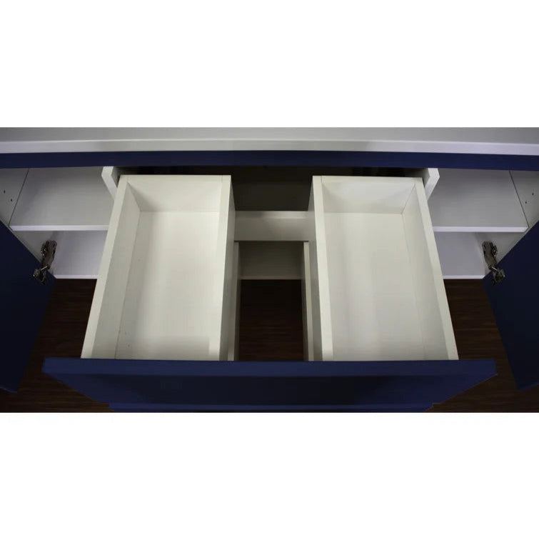 Salt 20Dx48" Floating Bathroom Vanity, Navy With Acrylic Top