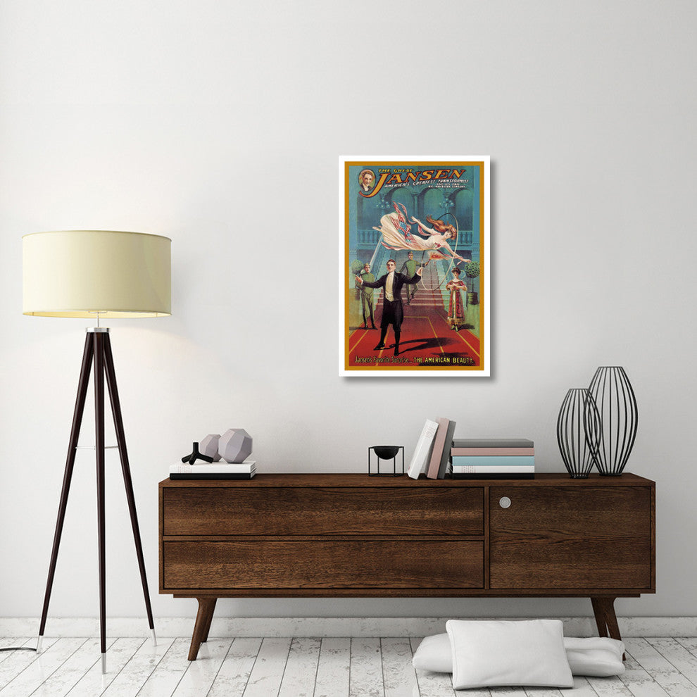 "Magicians: Jansen's Favorite Surprise: The American Beauty" Paper Art, 26"x38"