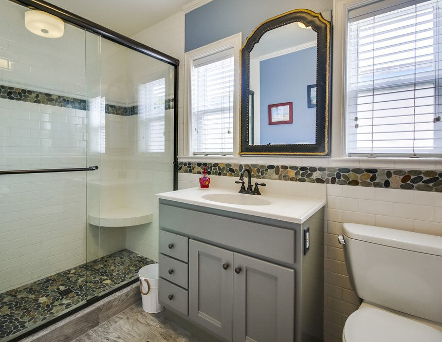 Bali Ocean Pebble Tile Border: Natural Elegance for Any Space