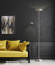 Artiva USA Slim LED Torchiere Floor Lamp, Antique Brass