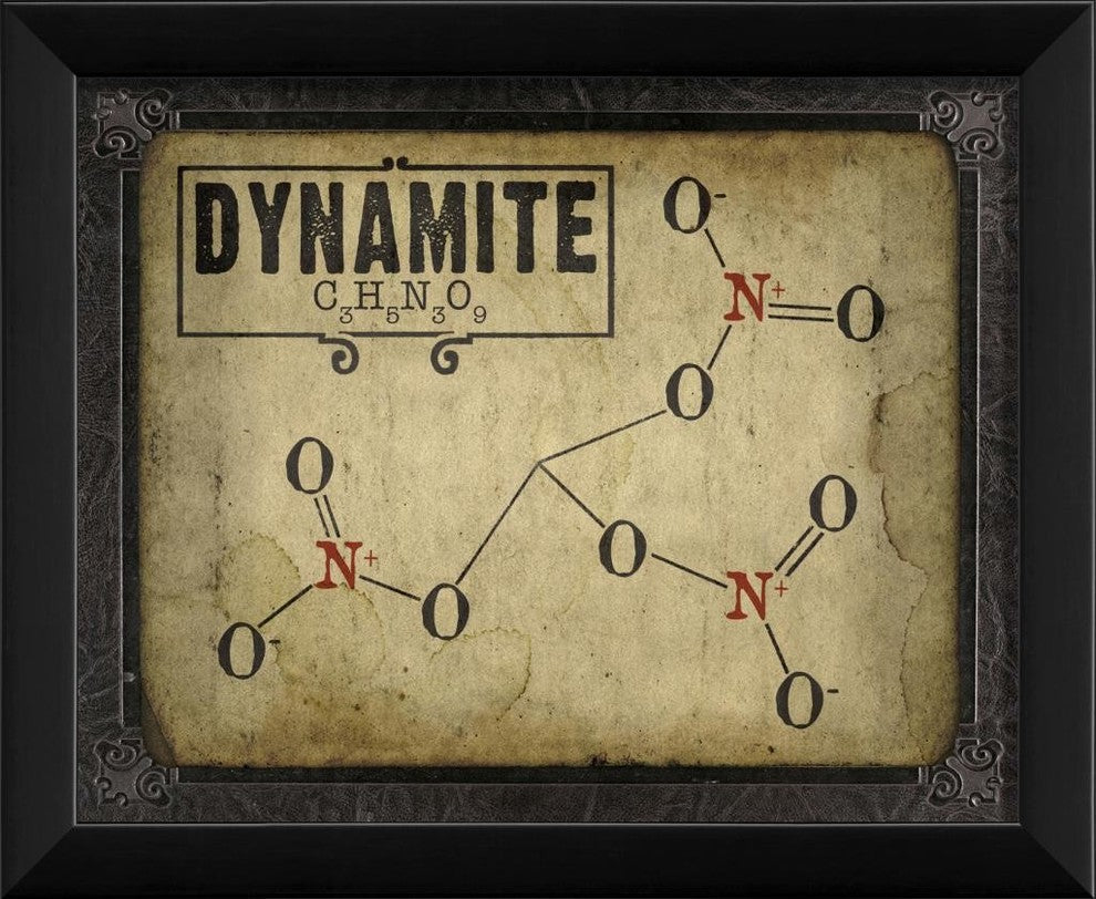 Dynamite Molecule Framed Artwork