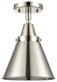 Innovations 447-1C-PN-M13-PN-LED 1 Light Flush Mount, Polished Nickel