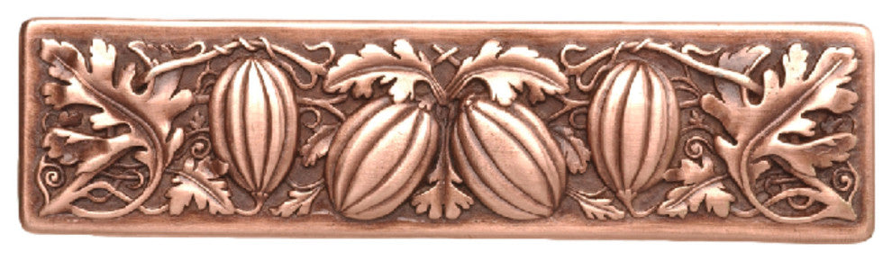 Autumn Squash Pull Antique Brass, Antique Copper