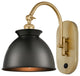 Adirondack Sconce, Satin Gold, Matte Black, Led