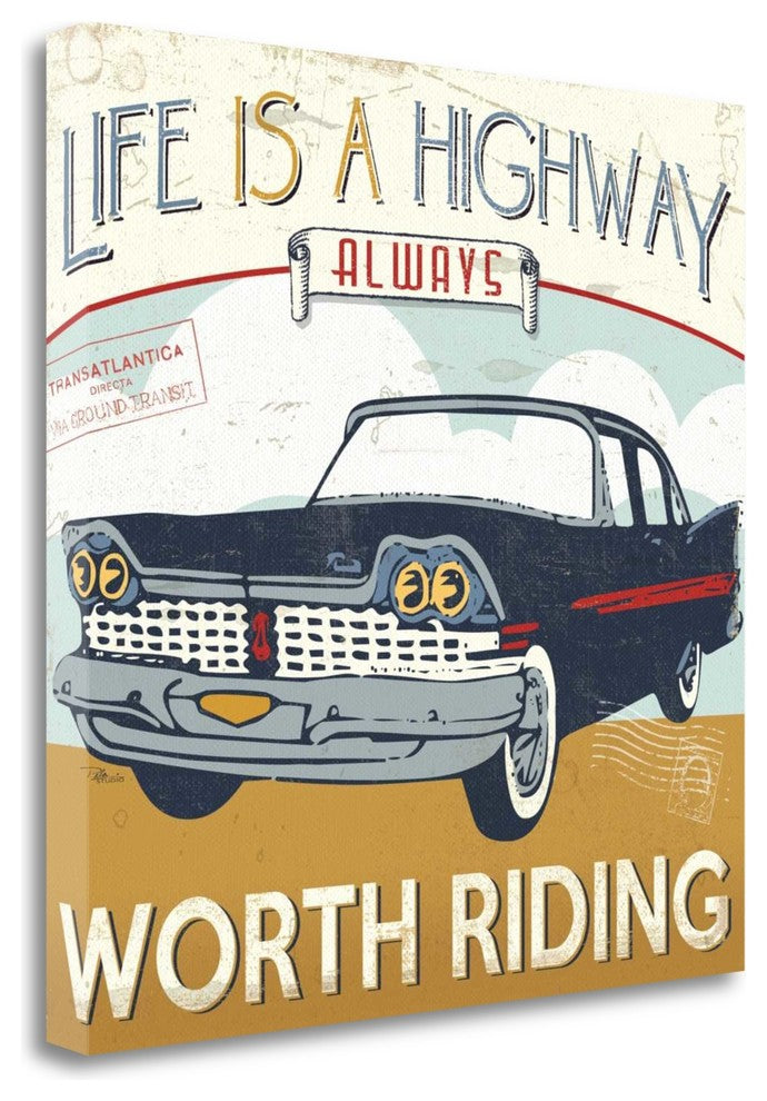 "Lets Travel III" By Pela Studio, Giclee Print on Gallery Wrap Canvas