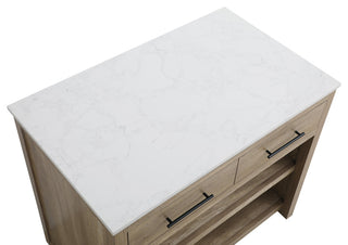 Home Living 42" Kitchen Island, Natural Oak