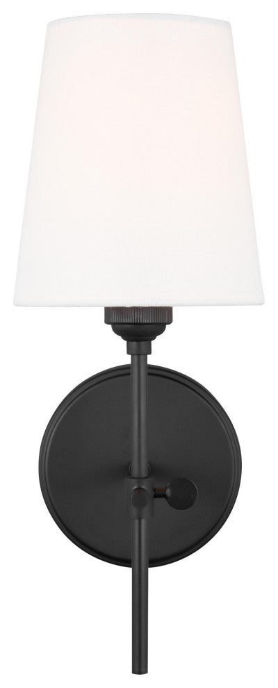 Baker One Light Wall / Bath Sconce, Midnight Black