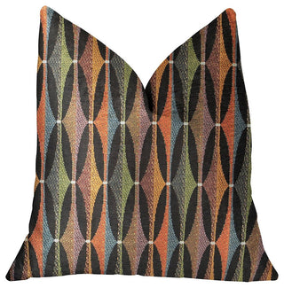 Jazzy Crystal Multicolor Luxury Throw Pillow, 20"x30" Queen