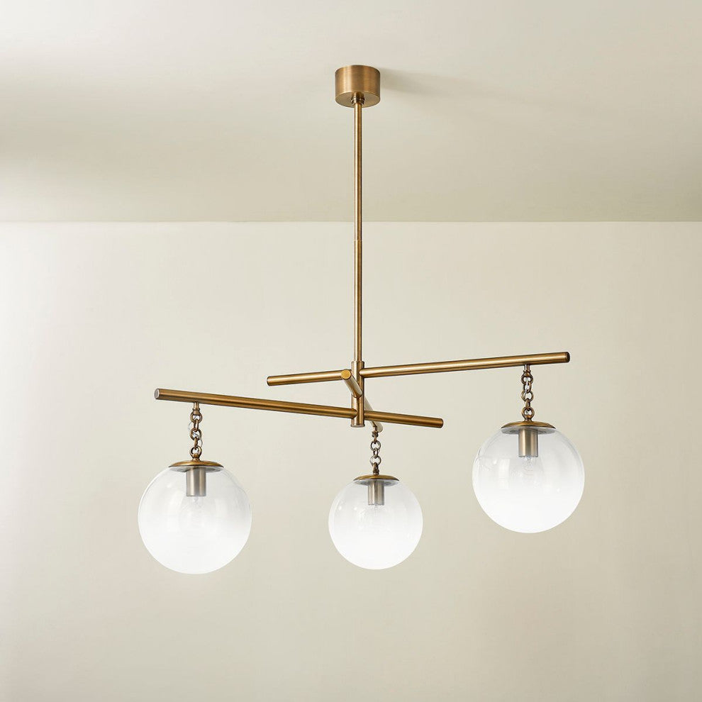 Wade Chandelier, Patina Brass