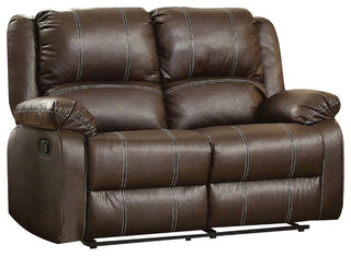 ACME Zuriel Loveseat, Motion, Brown PU
