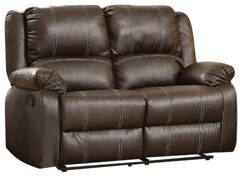 ACME Zuriel Loveseat, Motion, Brown PU