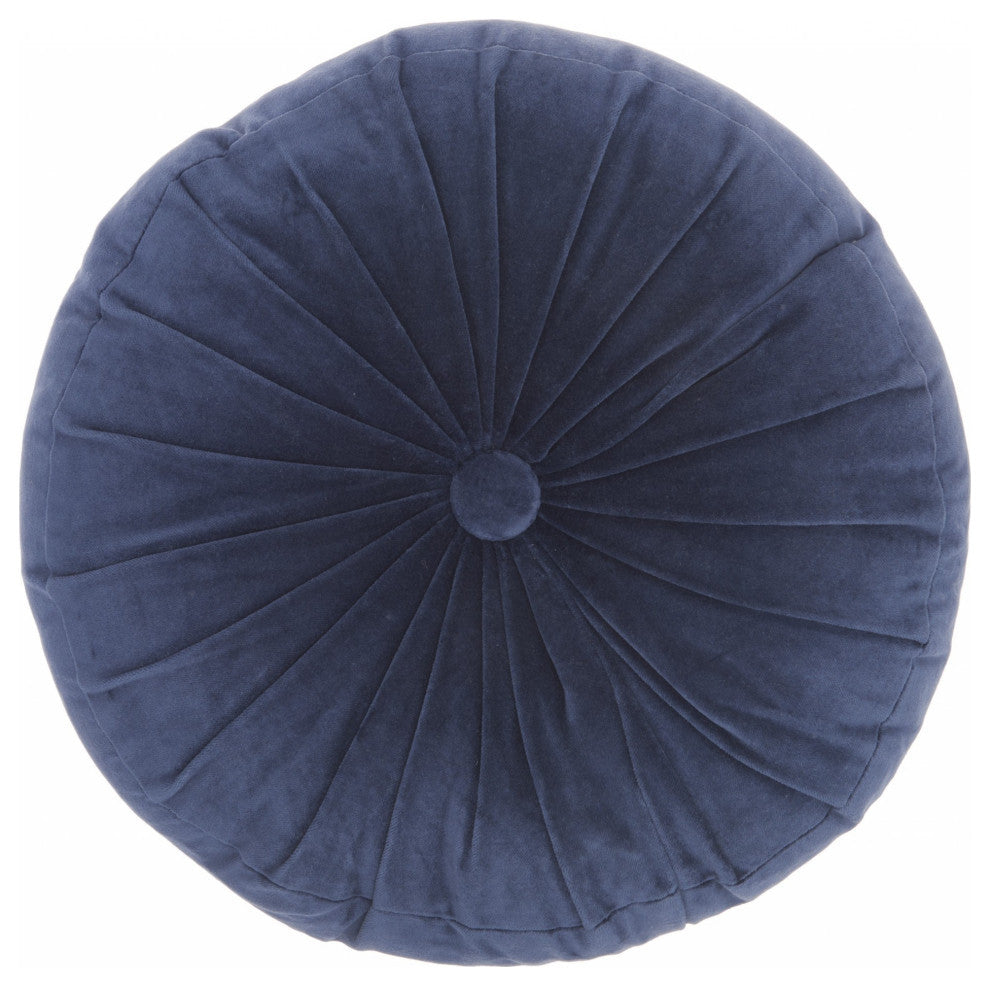 16" X 16" Multicolor Round Velvet Throw Pillow