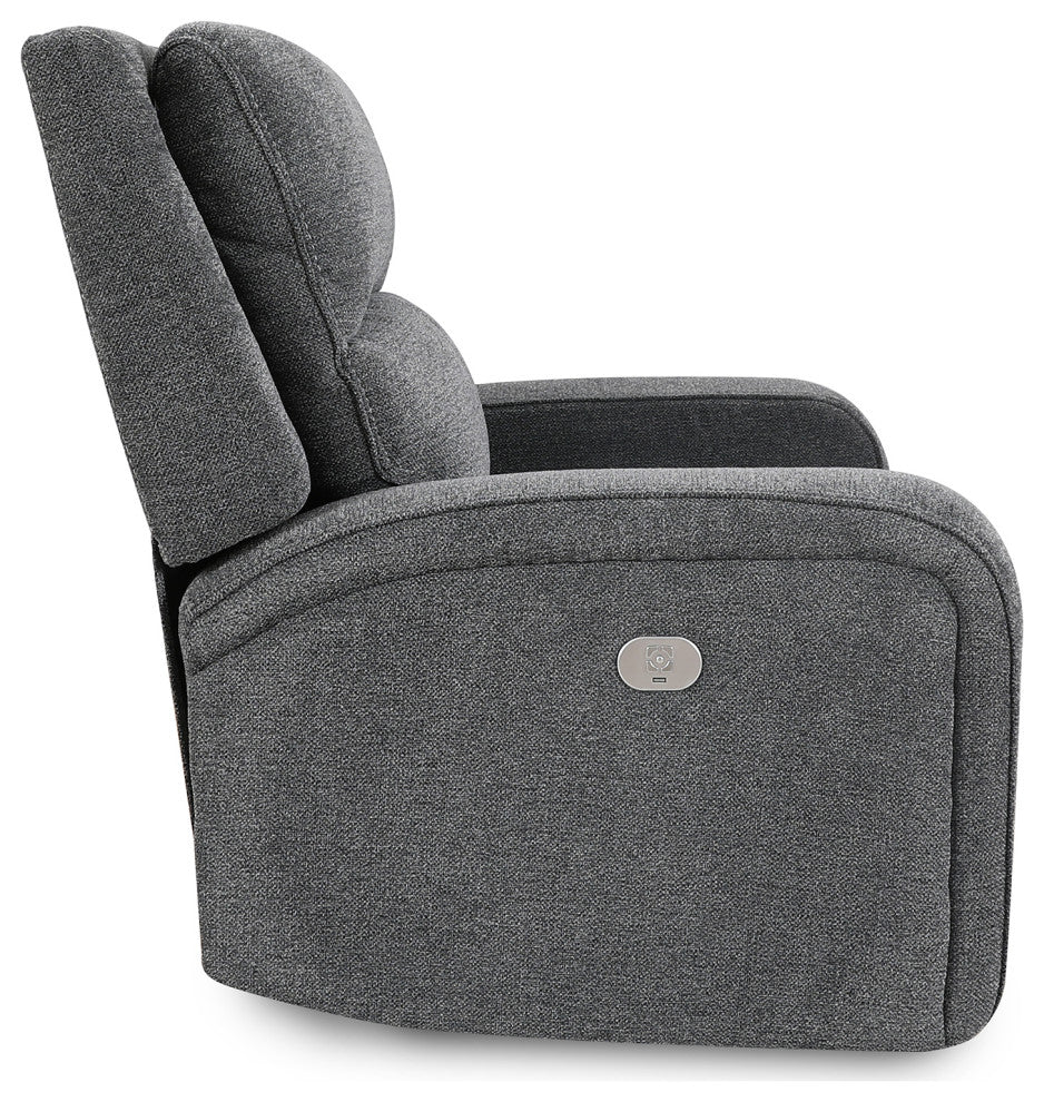 Polaris Slate Power Reclining Sofa and Two Recliners