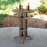 Round 30" Diameter Bar Dining Table, Woodland Brown
