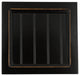 Coastal Executive Desk with CPU Storage, Antique Black