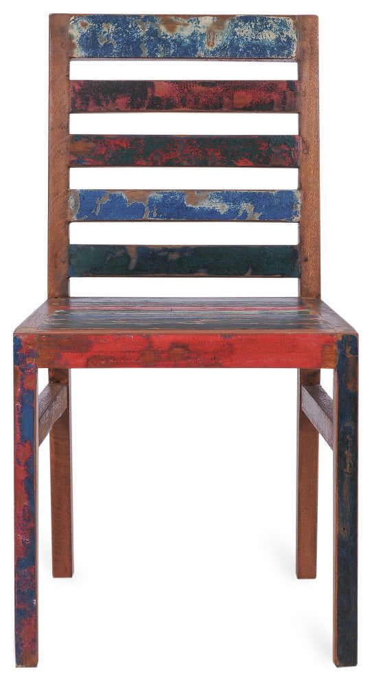 Marina Del Rey Dining Chair Made from Recycled Teak Wood Boats