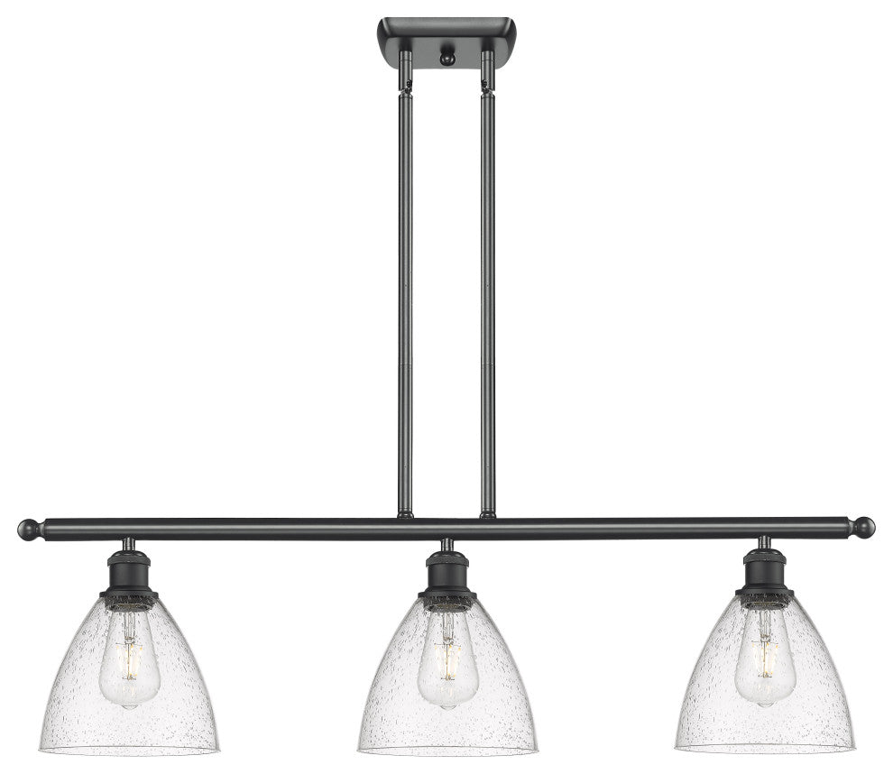 Innovations 516-3I-BK-GBD-754-LED 3 Light Island Light, Matte Black