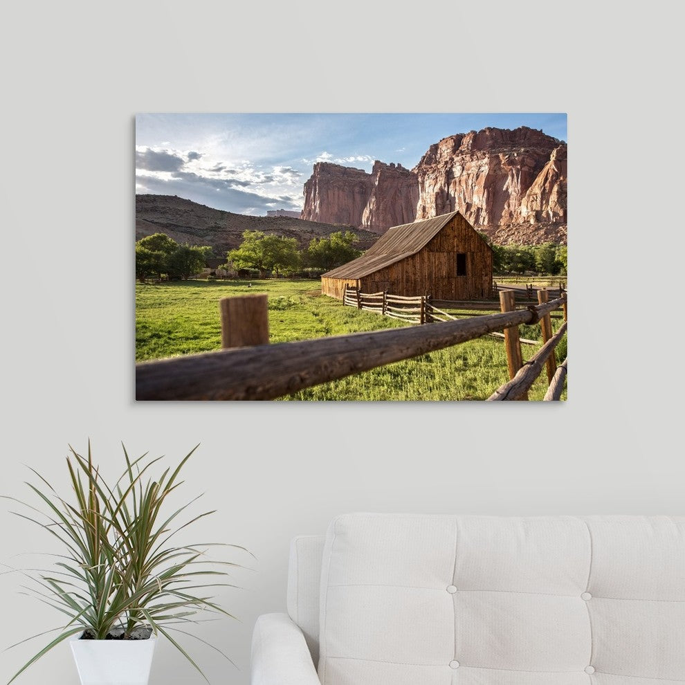 "Gifford Homestead at Capitol Reef National Park" Wrapped Canvas Art Print, 3...