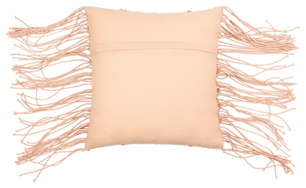 Surya Punta Dusty Pink Pillow Shell With Down Insert 22"H X 22"W