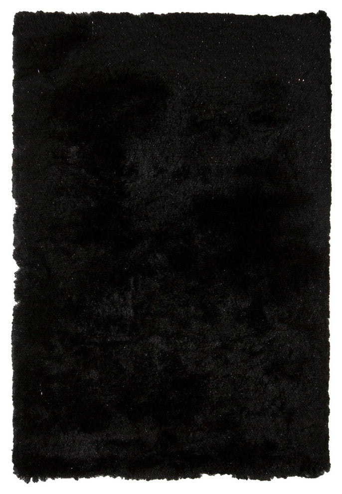 Mercury Contemporary Area Rug, Black, 7'9"x10'6" Rectangle