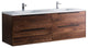 Vanity Alfred 72 Double Sink With Integrated Solid Surface Counter Top, American