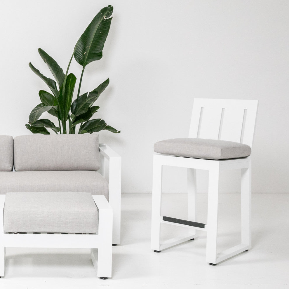 Newport Modern Design Spectrum Indigo Outdoor Counter Stool