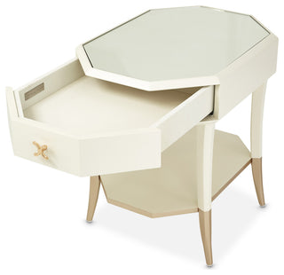 La Rachelle Octagonal End Table - Medium Champagne
