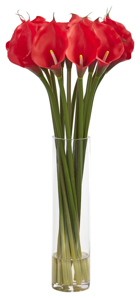 Nearly Natural 28" Calla Lilly Artificial Arrangement