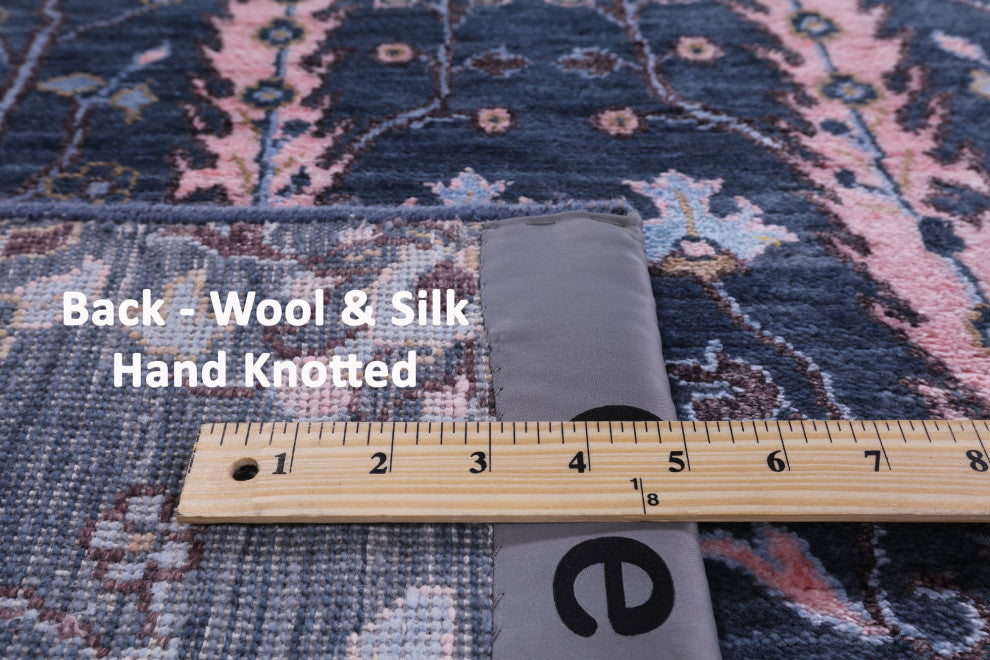 Persian Ziegler Handmade Wool and Silk Rug 8' 10" X 11' 10" Q7050