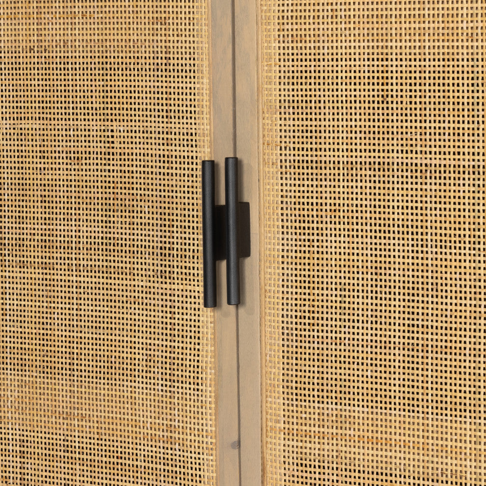 Caprice Tall Cabinet-Black Wash Mango
