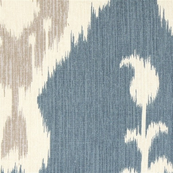 Taman Ikat Blue Throw Pillow, 16x16
