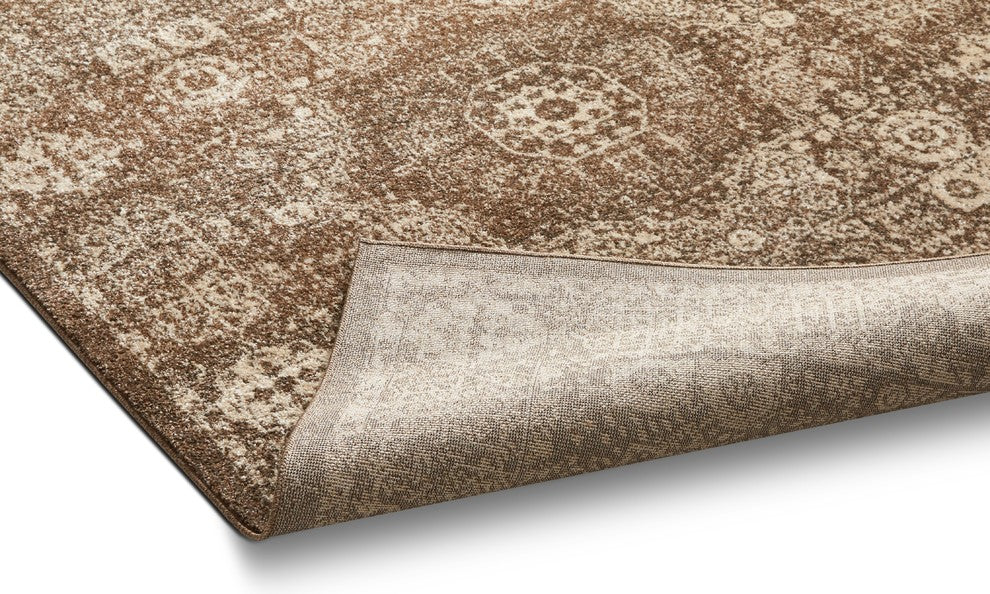Well Woven Serenity Millie Traditional Vintage Medallion Brown Area Rug SE-18
