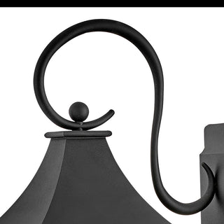 Hinkley Chapel Hill Large Wall Mount Lantern, Museum Black