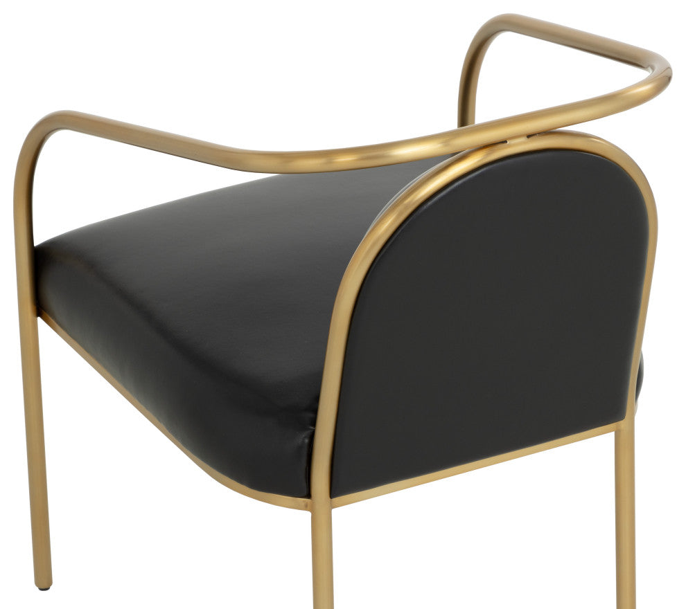 Cicero Dining Armchair, Cantina Black