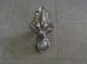 Dutchess 68" Double Slipper Biscuit Clawfoot Tub With Brushed Nickel Feet