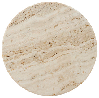 Miles Travertine Accent Table