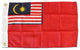 Malaysia, 12"x18" Nylon Flag, Red Ensign
