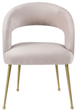Rocco Blush Velvet Dining Chair