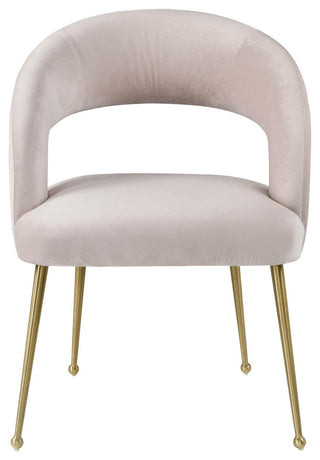Rocco Blush Velvet Dining Chair