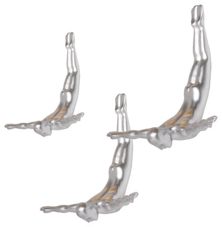 Wall Diver, Silver 3-Pack