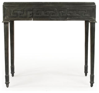 Dash Metal Table, Distressed Dark Gray