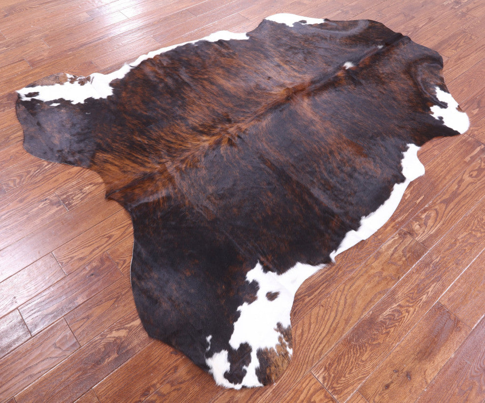 Brindle Natural Cowhide Rug 6' 11" X 6' 2" C2349